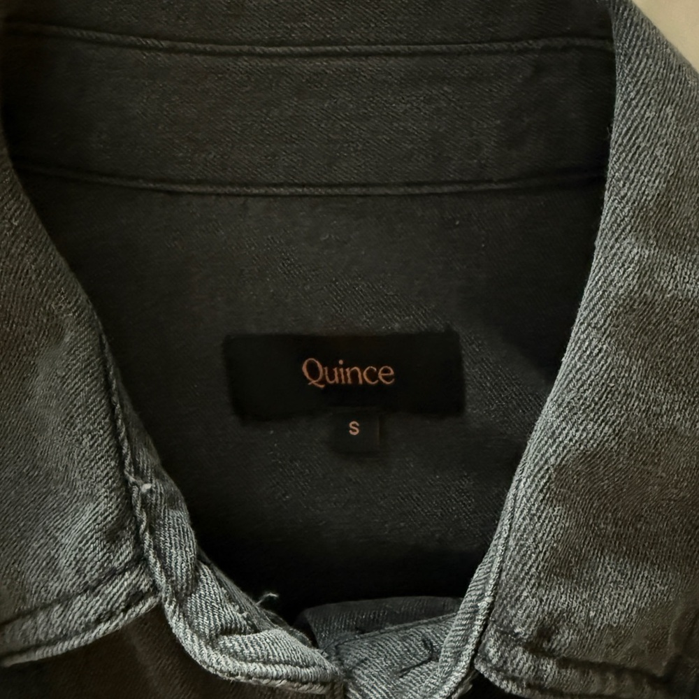 Quince Short Sleeve Denim Button Up - Picture 3 of 3